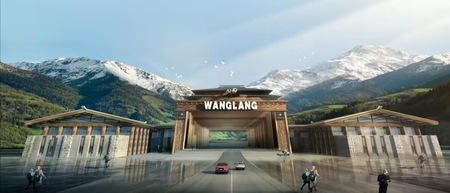 旅游区景观大门d